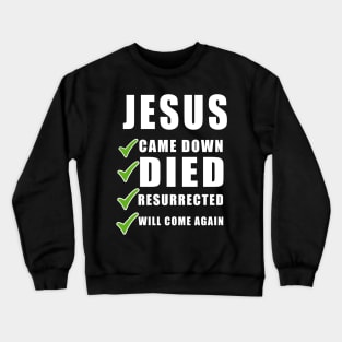 Jesus Christ Christian Christmas Gift Crewneck Sweatshirt